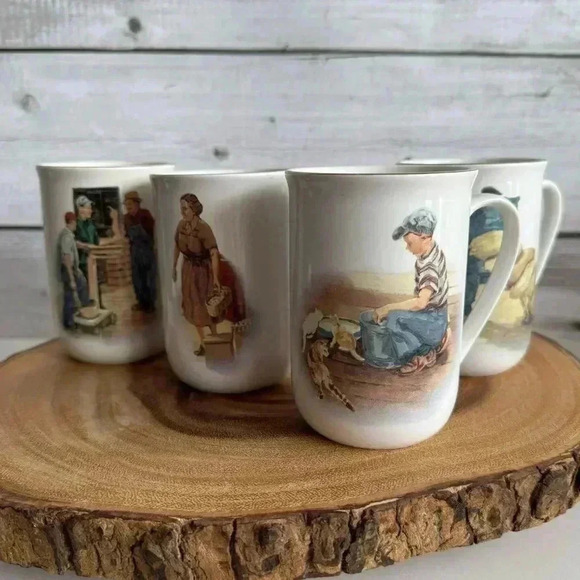 Set of 4 - Co-op 75th Anniversary Mugs, 1914 -1989, ‘Right  From The Start’ - Picture 1 of 9